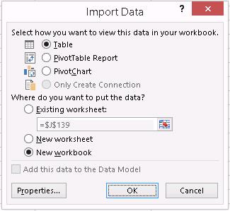Excel Data Import